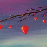 hearts on a branch