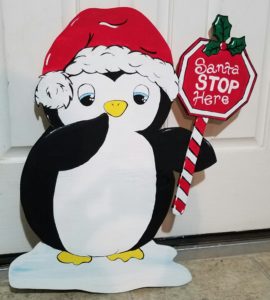 Stop Here Santa Penguin